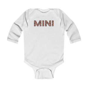 Mini Leopard Print Infant Long Sleeve Bodysuit