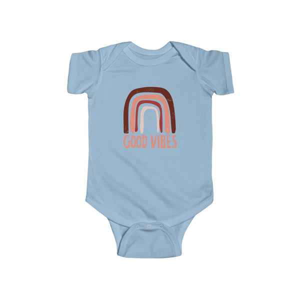 Baby - Rainbow Good Vibes Onesie Infant Rip Snap Tee