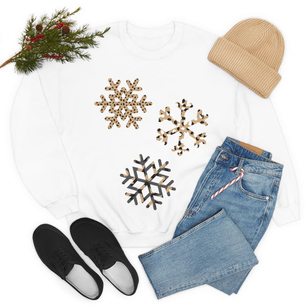 Leopard Snowflakes Unisex Sweatshirt