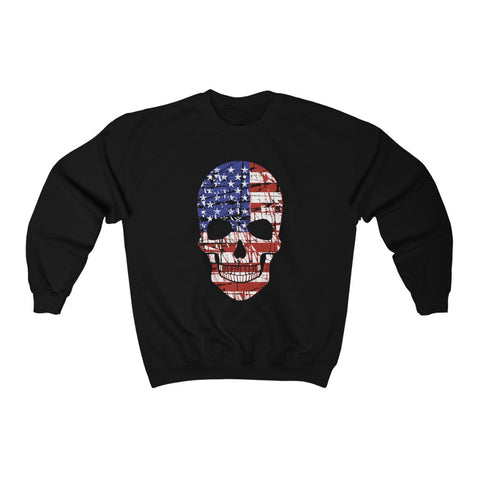 American Flag Skull Unisex Sweatshirt