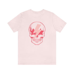 Pink Bolt Skull Unisex Tee