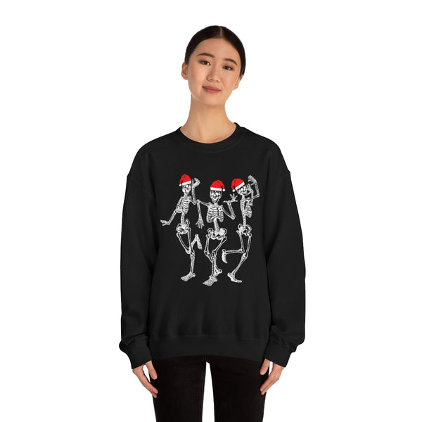 Dancing Skeleton Santas Unisex Sweatshirt