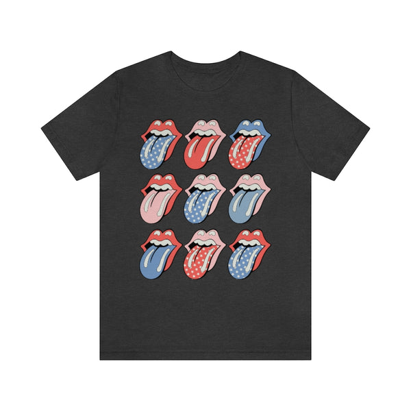 Flags Out Tongues Out Unisex Tee