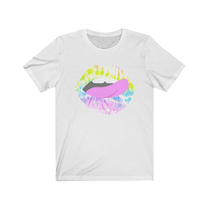 Tie Dye Lips Teeth Unisex Tee