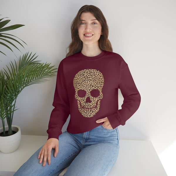 Skull Head Leopard Unisex Sweatshirt
