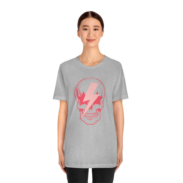 Pink Bolt Skull Unisex Tee