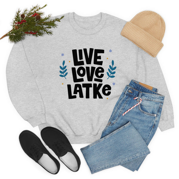 Live Love Latke Hanukkah Unisex Sweatshirt