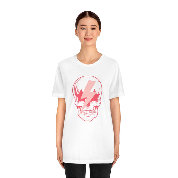 Pink Bolt Skull Unisex Tee