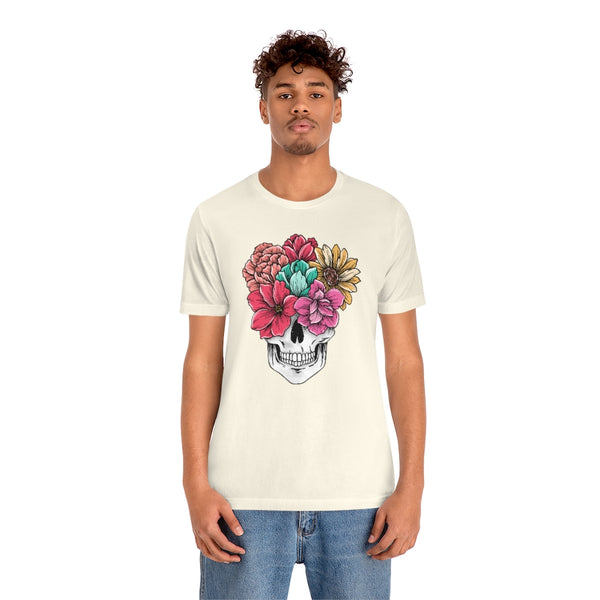 Summer Flower Skull Unisex Tee