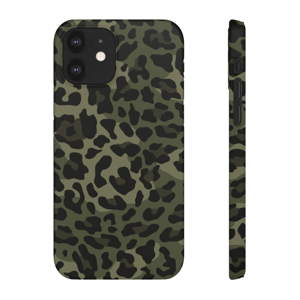 Camo Leopard Print Snap Phone Case