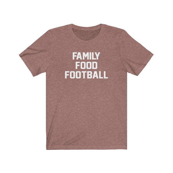 Family Food Football Unisex Short Sleeve Tee