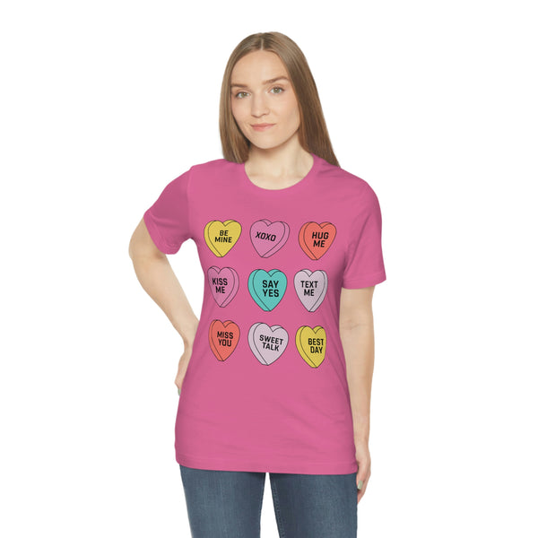 Candy Conversation Hearts Unisex Tee