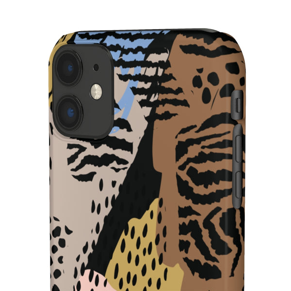 Abstract Cheetah Print Snap Phone Case