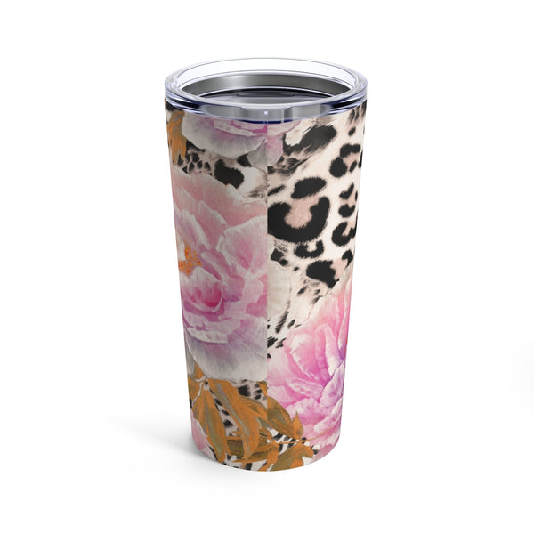 Leopard Peony Tumbler 20oz