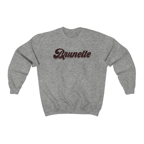 Brunette Babe Unisex Crewneck Sweatshirt