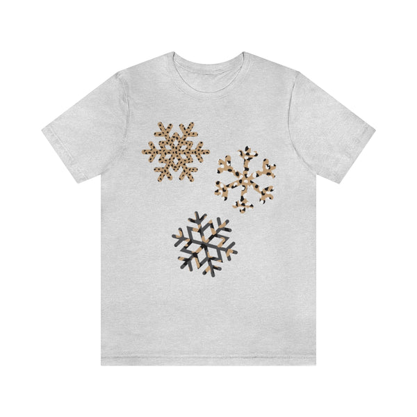 Leopard Snowflakes Unisex Tee
