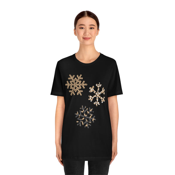 Leopard Snowflakes Unisex Tee