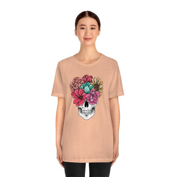 Summer Flower Skull Unisex Tee