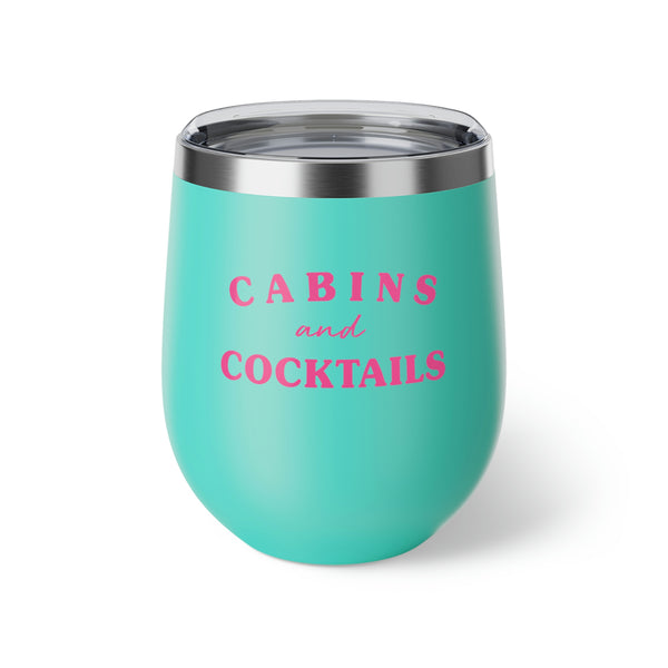 Cabins And Cocktails Insulated Cup, 12oz