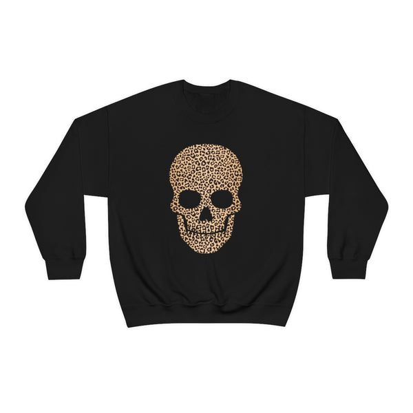 Skull Head Leopard Unisex Sweatshirt