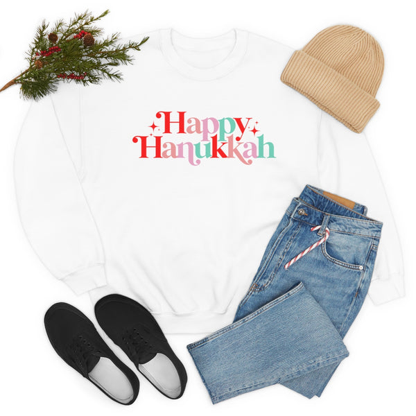 Happy Hanukkah Colorful Unisex Sweatshirt