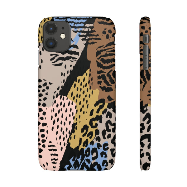 Abstract Cheetah Print Snap Phone Case