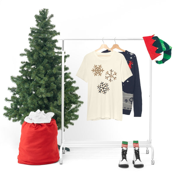 Leopard Snowflakes Unisex Tee