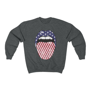 Stars + Stripes Tongue Out Unisex Sweatshirt