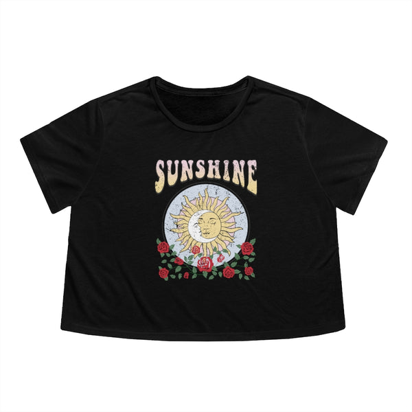 Sunshine Sun Moon Cropped Tee