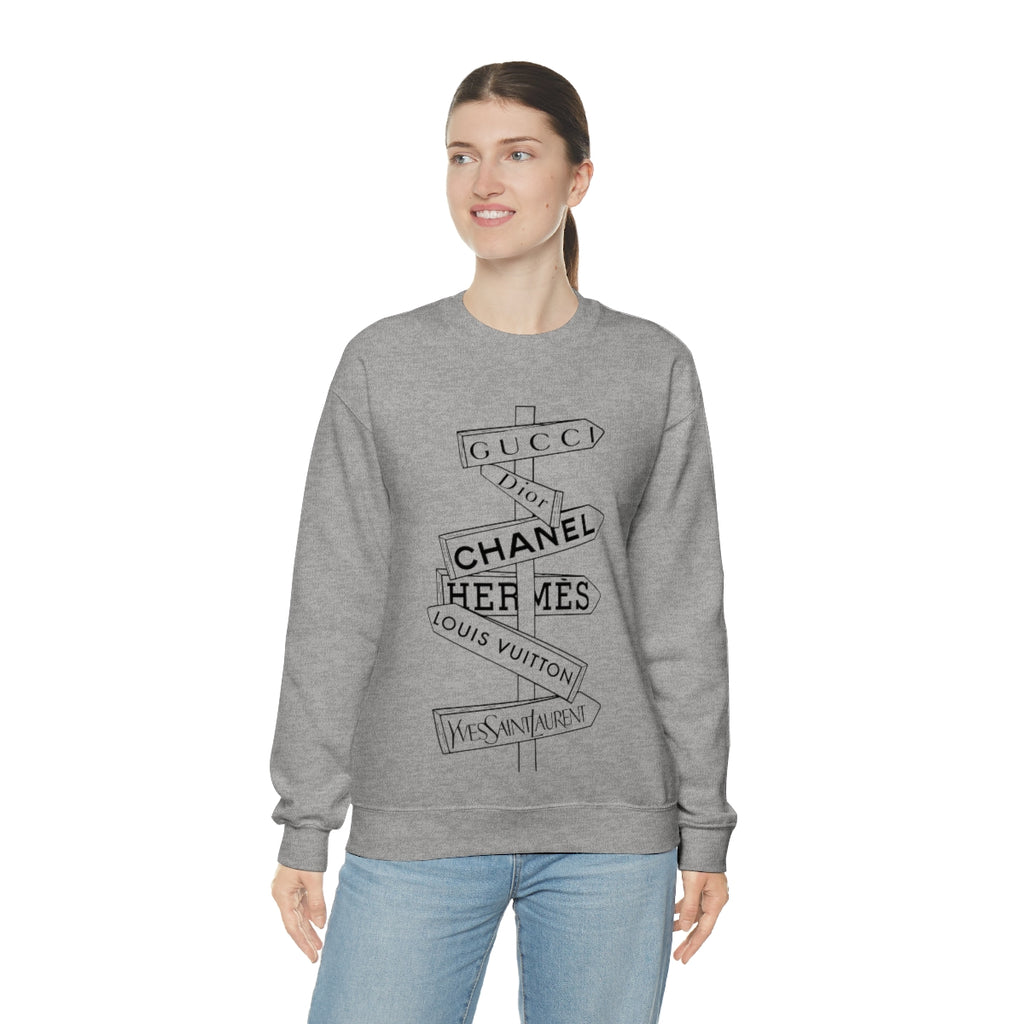 Fashion Street Signs Unisex Sweatshirt – Always Stylish Mama