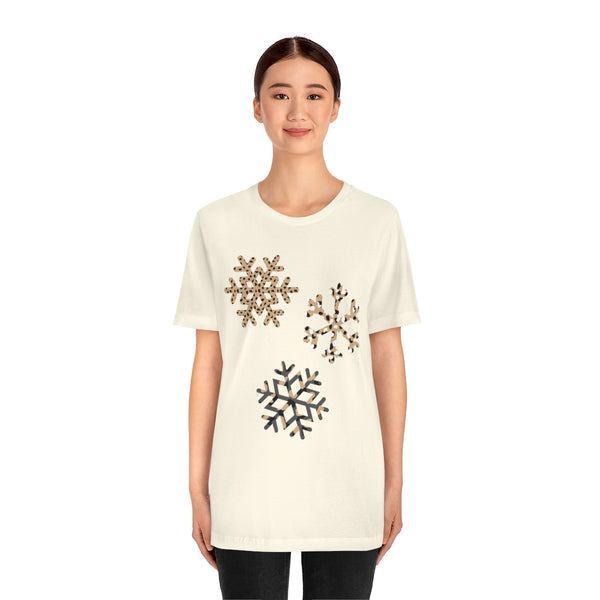 Leopard Snowflakes Unisex Tee