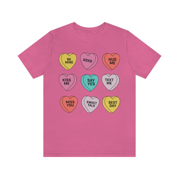 Candy Conversation Hearts Unisex Tee