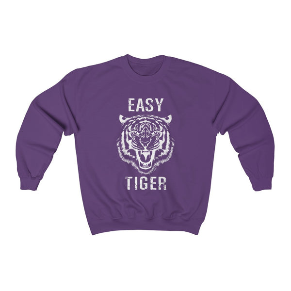 Easy Tiger White Distressed Unisex Sweatshirt