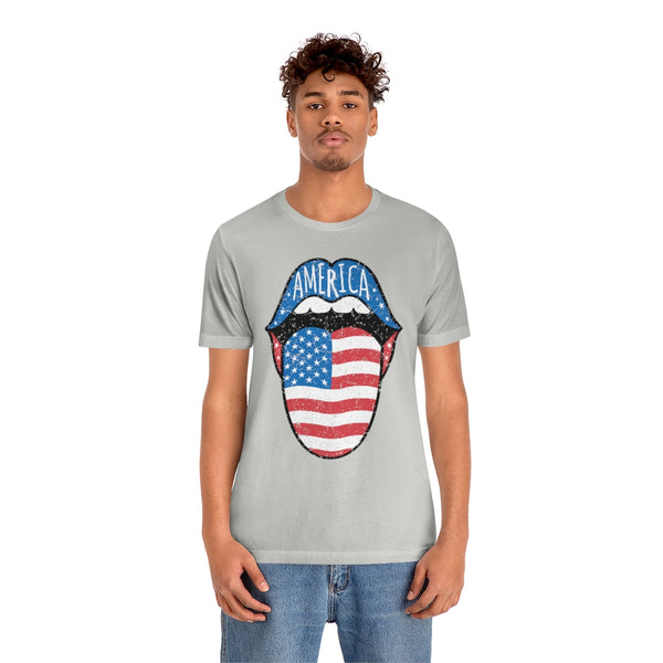 America Tongue Out Unisex Tee