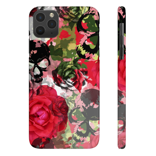 Skulls Camo & Roses Snap Phone Case