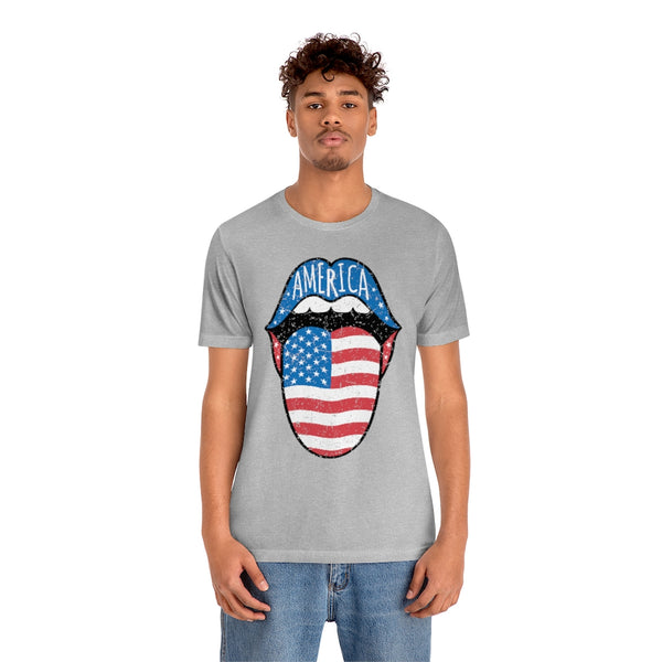 America Tongue Out Unisex Tee