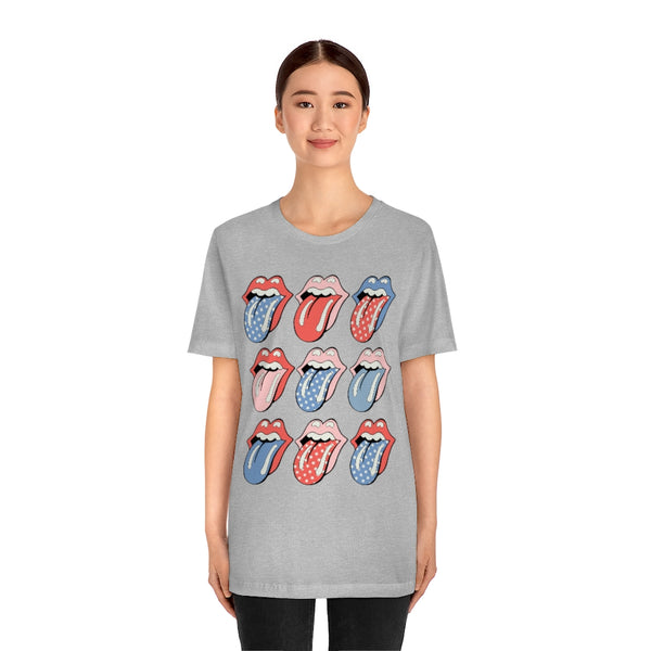 Flags Out Tongues Out Unisex Tee