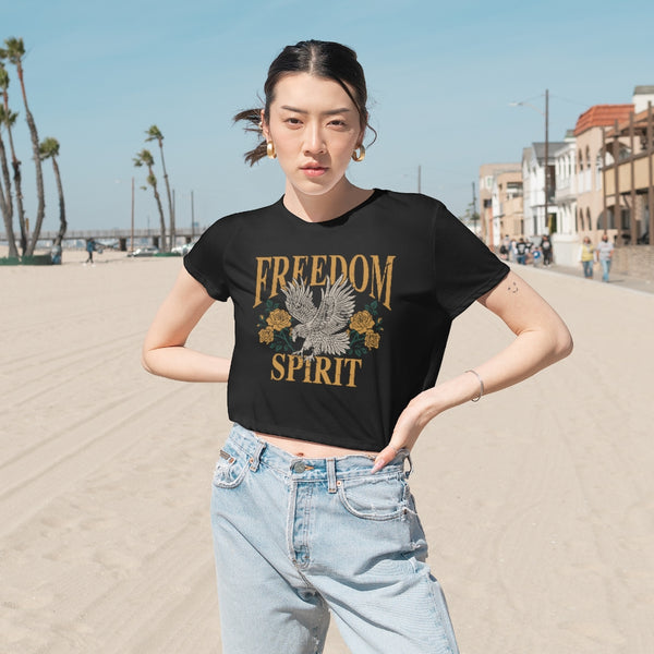 Freedom Spirit Cropped Tee