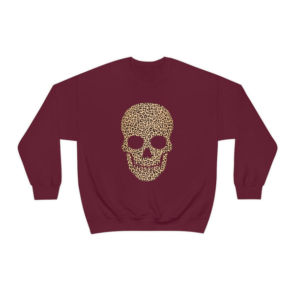 Skull Head Leopard Unisex Sweatshirt