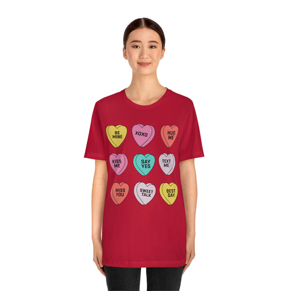 Candy Conversation Hearts Unisex Tee