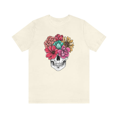 Summer Flower Skull Unisex Tee