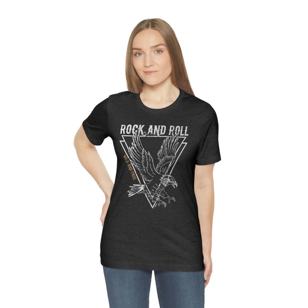 Eagle Wild & Free Rock & Roll Distressed Tee