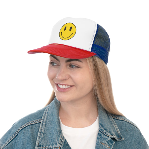 Smiley Face PRINT Trucker Caps