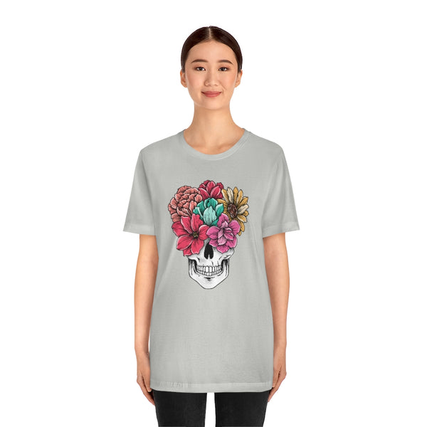 Summer Flower Skull Unisex Tee