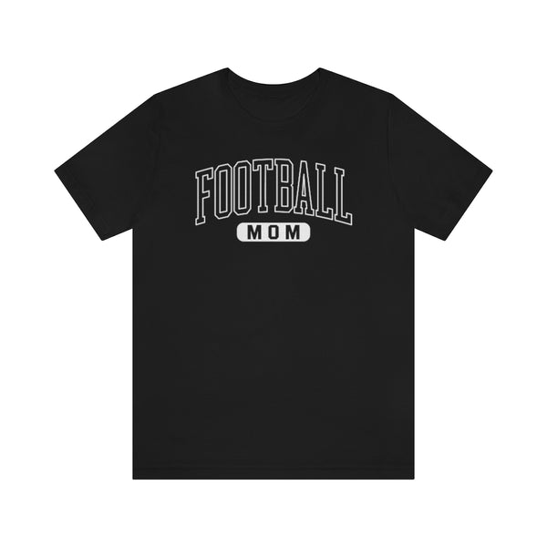 Football Mom Outlined Unisex Short Sleeve Tee