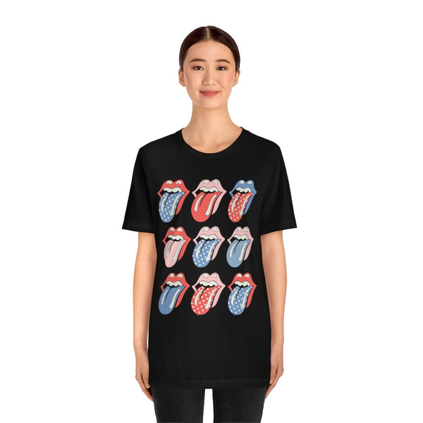 Flags Out Tongues Out Unisex Tee