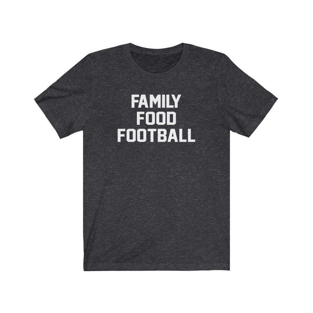 Family Food Football Unisex Short Sleeve Tee