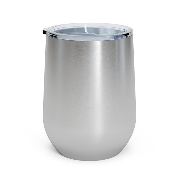 American Flag Skull Wine Tumbler 12oz