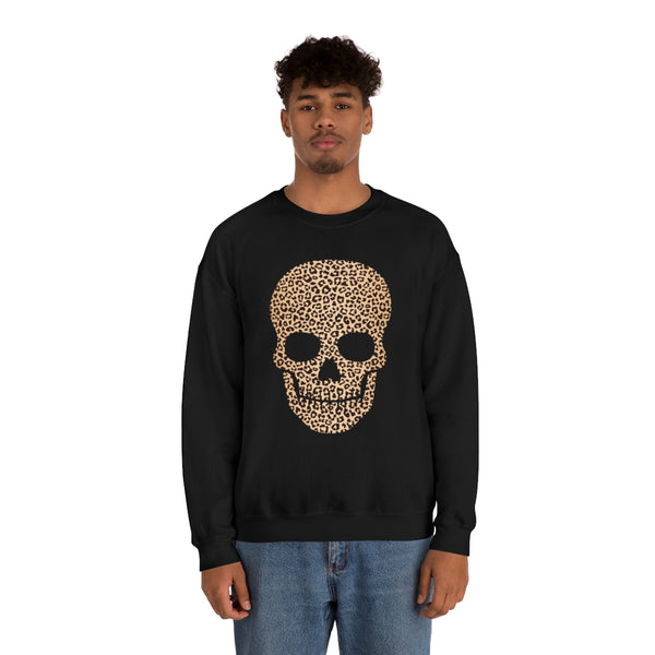 Skull Head Leopard Unisex Sweatshirt