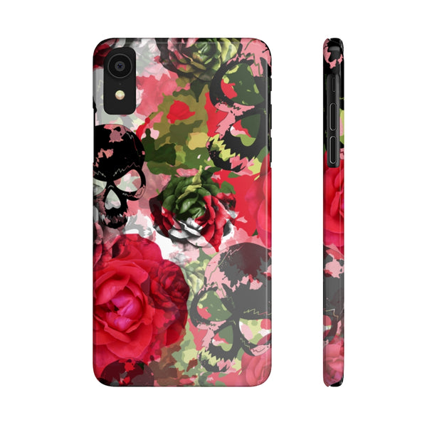 Skulls Camo & Roses Snap Phone Case